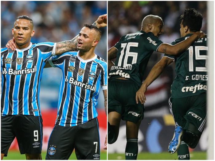 Montagem / Flickr Grêmio e Palmeiras