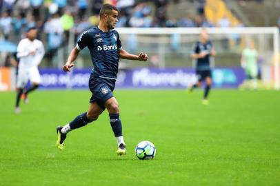  PORTO ALEGRE, RS, BRASIL. 01/09/2018. Na Arena, Grêmio e Botafogo se enfrentam neste sábado (1/9), às 16h, em jogo válido pela 22ª rodada do Brasileirão. (Foto: Carlos Macedo/Agência RBS)Indexador: Carlos Macedo