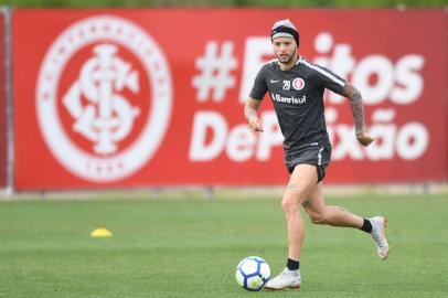 Nico López em treino do Inter