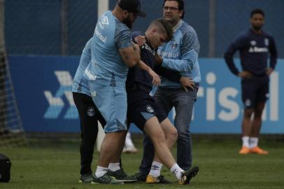  PORTO ALEGRE, RS, BRASIL, 11-10-2018. Grêmio treina no CT Luiz Carvalho. (CAMILA DOMINGUES/AGÊNCIA RBS)