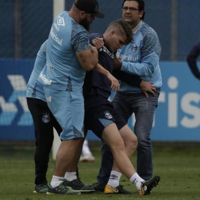  PORTO ALEGRE, RS, BRASIL, 11-10-2018. Grêmio treina no CT Luiz Carvalho. (CAMILA DOMINGUES/AGÊNCIA RBS)