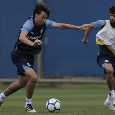  PORTO ALEGRE, RS, BRASIL, 11-10-2018. Grêmio treina no CT Luiz Carvalho. (CAMILA DOMINGUES/AGÊNCIA RBS)