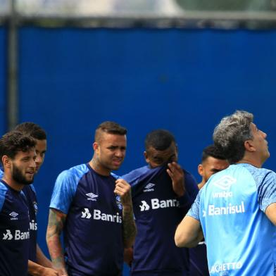 renato portaluppi, luan, grêmio, futebol, treino