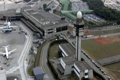 Aeroporto de Garulhos em São Paulo. 