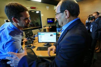  PORTO ALEGRE, RS, BRASIL, 16/10/2018 - Debate entre Eduardo Leite e José Ivo Sartori na Gaúcha.(FOTOGRAFO: TADEU VILANI / AGENCIA RBS)