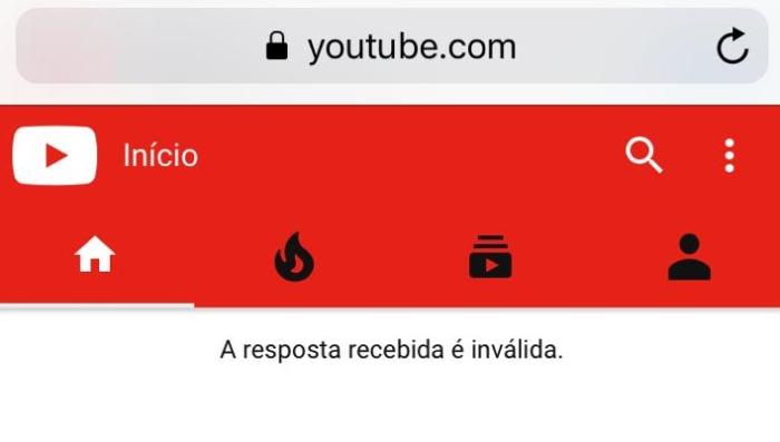 Reprodução YouTube