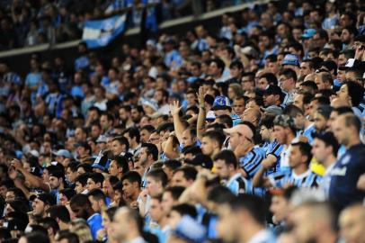  PORTO ALEGRE, RS, 21.02.2018. Grêmio enfrenta o Independiente na Arena no jogo de volta da Recopa Sul-Americana em Porto Alegre.Na foto: torcida do Grêmio.Foto: André Ávila/Agência RBS