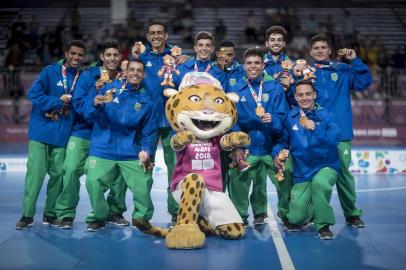  Jogos Olimpicos da Juventude Buenos Aires 2018 â 18/10/2018 - Jogos Olimpicos da Juventude 2018 - Disputa de medalha de ouro entre as equipes do Brasil e Russia de futsal. O Brasil conquista a medalha de ouro na competiÃ§Ã£o.  Foto: Jonne Roriz/Exemplus/COBLocal: Buenos AiresFonte: Jonne Roriz/Exemplus/COB