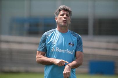  PORTO ALEGRE, RS, BRASIL, 19-10-2018. Grêmio faz treino no CT Luiz Carvalho. (FERNANDO GOMES/AGÊNCIA RBS)