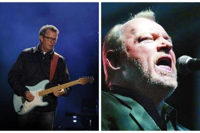 Eric Clapton e Joe Cocker se enfrentam na Batalha Musical do SuperSábado. 