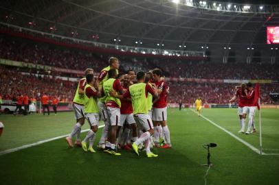  PORTO ALEGRE, RS, BRASIL, 22-10-2018. Inter enfrenta o Santos no Beira-Rio pela  30º rodada do Campeonato Brasileiro. (JEFFERSON BOTEGA/AGÊNCIA RBS)Indexador: Jefferson Botega