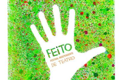 Cartaz da iniciativa inédita FEITO, Festival Independente de Teatro