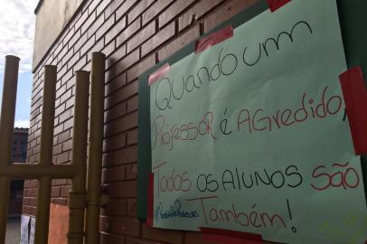  PORTO ALEGRE, RS, BRASIL, 24-10-2018. Fotos da escola Afonso Guerreiro Lima, na Lomba do Pinheiro, que teve a professora agredida. (FELIPE DAROIT/AGÊNCIA RBS)