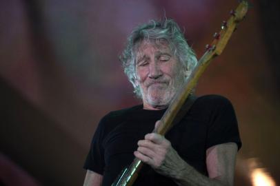 British rock icon Roger Waters performs at Maracana stadium in Rio de Janeiro, Brazil on October 24, 2018.