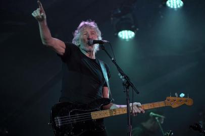 British rock icon Roger Waters performs at Maracana stadium in Rio de Janeiro, Brazil on October 24, 2018.