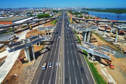  PORTO ALEGRE, RS, BRASIL, 17/10/2018 -  Obras na ponte do Guaíba. (FOTOGRAFO: LAURO ALVES / AGENCIA RBS)