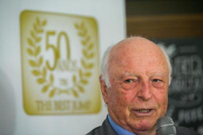  PORTO ALEGRE, RS, BRASIL, 03-04-2018. Jorge Gerdau Johannpeter. Almoço de lançamento do The best Jump 2018, no restaurante Dado Bier. (FOTO ANDRÉA GRAIZ/AGÊNCIA RBS).Indexador: Andrea Graiz