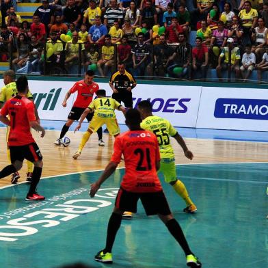  MARECHAL CANDIDO RONDON, PR, BRASIL, 01/11/2018 - ACBF x Copagril, jogo de ida, jogo válido pelas quartas de final da Liga Nacional de Futsal. (Marcelo Casagrande/Agência RBS)