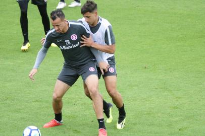 Leandro Damião no treino do Inter