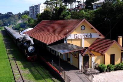  CAXIAS DO SUL, RS, BRASIL, 28/09/2018. Estação Férrea de Garibaldi completa 100 anos em 2018. A estação foi revitalizada e recebe quatro passeios diários de maria fumaça. (Diogo Sallaberry/Agência RBS)