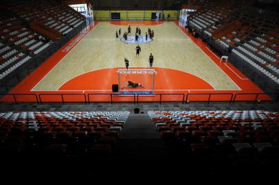  CARLOS BARBOSA, RS, BRASIL 14/08/2018ACBF treina em seu ginásio antes de embarcar para o Mundial de Futsal  que será disputado na Tailandia. (Felipe Nyland/Agência RBS)