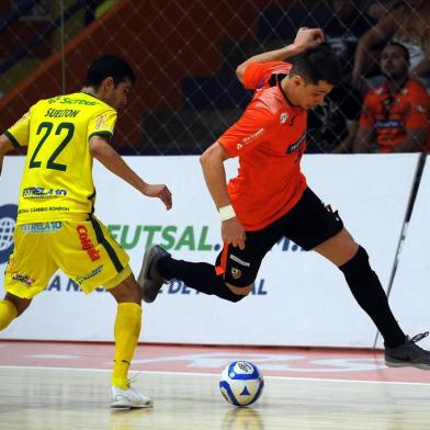  CARLOS BARBOSA, RS, BRASIL 11/11/2018ACBF x Copagrill Jogo válido pelas quartas de final da Liga Nacional de Futsal.(Felipe Nyland/Agência RBS)