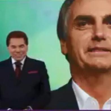 Presidente eleito Jair Bolsonaro, por telefone, pede doação ao Teleton, campanha do SBT de Silvio Santos.