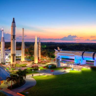 Rocket garden do Kennedy Space Center, na Flórida