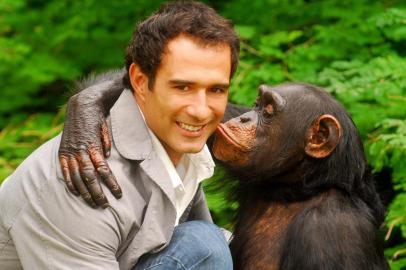 Revista TV+Show, SX Rio de Janeiro (RJ) 04/12/2009 Denis (Marcos Pasquim) e o macaco Xico (Kate) em Caras & bocas. Foto João Miguel Junior / TV GLOBO