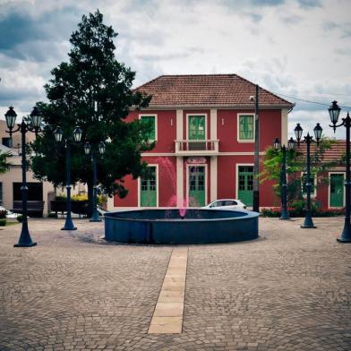 Praça de Monte Belo do Sul, na serra gaúcha.