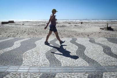 Novo trecho do calçadão de Tramandaí, no litoral norte.