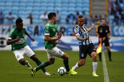  PORTO ALEGRE, RS, BRASIL, 18-11-2018. Grêmio enfrenta  o Chapecoense pelo Campeonato Brasileiro. (FÉLIX ZUCCO/AGÊNCIA RBS)