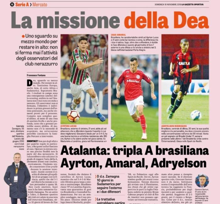 Reprodução Gazzetta dello Sport