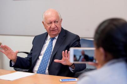 THE ELDERS visit to UCSF Global Climate and Health Forum. Former President of Chile Ricardo Lagosspeaks at the Forum and roundtable.