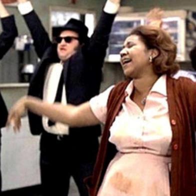 Cena da participação de Aretha Franklin no filme The Blues Brothers