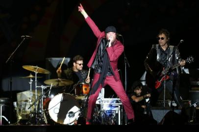 PORTO ALEGRE, RS, BRASIL 02/03/2016 - Banda do Rio Grande do Sul fez uma das apresentações que antecedeu o concerto do grupo britânico. (FOTO: DIEGO VARA/AGÊNCIA RBS).