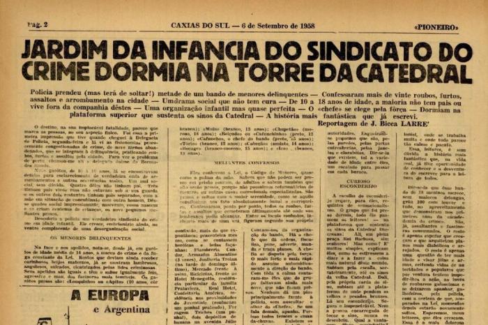 Reprodução / Jornal Pioneiro