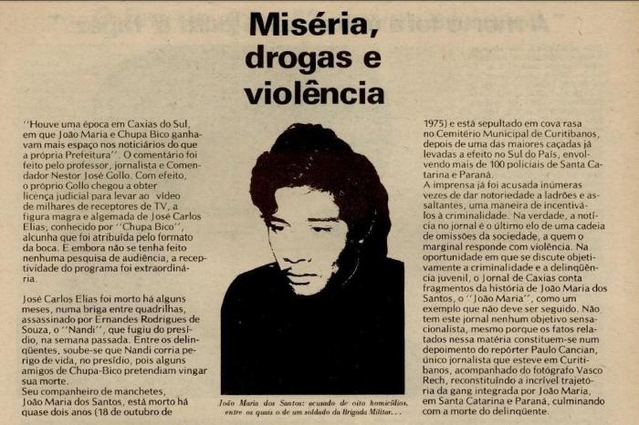 Reprodução / Jornal de Caxias de 17/09/1977