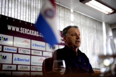  CAXIAS DO SUL, RS, BRASIL 23/11/2018Nova diretoria do SER CAXIAS.Vitacir Pellin, presidente do clube, eleito dia 24/09 e André Randon (vice), falam sobre os planos do clube para temporada 2019. (Lucas Amorelli/Agência RBS)