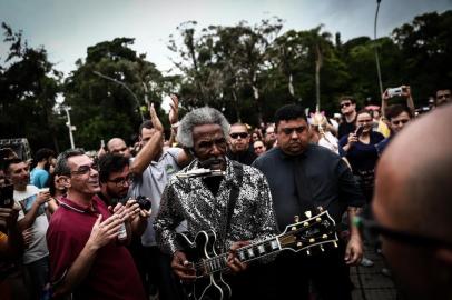  PORTO ALEGRE, RS, BRASIL, 24/11/2018 - Lil¿ Jimmy Reed. Festival BB Seguros de Blues e Jazz, na Redenção. (FOTOGRAFO: CARLOS MACEDO / AGENCIA RBS)Indexador: Carlos Macedo