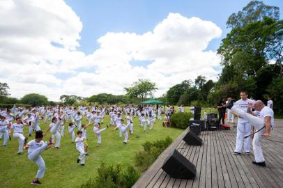  PORTO ALEGRE, RS, BRASIL, 25/11/2018 : projeto social mistura música, arte, esporte e solidariedade. Aula de capoeira. (Omar Freitas/Agência RBS)