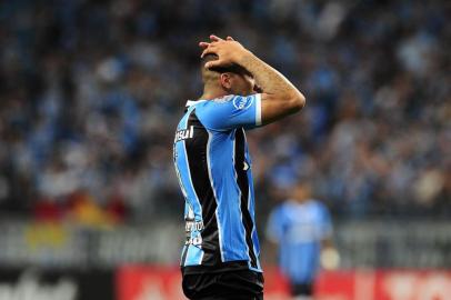  PORTO ALEGRE, RS, 21.02.2018. Grêmio enfrenta o Independiente na Arena no jogo de volta da Recopa Sul-Americana em Porto Alegre.Na foto: jogador Jael.Foto: André Ávila/Agência RBS