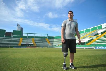  CHAPECÓ, SC, BRASIL 27.11.2018. FOLLMANN. Jakson Follmann na Arena Condá . FOTO ANGÉLICA LÜERSEN, ESPECIAL, DIÁRIO CATARINENSE