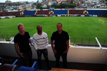  CAXIAS DO SUL, RS, BRASIL, 30/11/2018. Apresentação do novo técnico da SER Caxias, Pingo, e da sua comissão técnica, no salão nobre do clube. (Porthus Junior/Agência RBS)