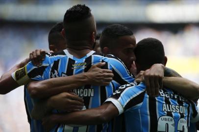  PORTO ALEGRE, RS, BRASIL, 02-12-2018. Grêmio enfrenta o Corinthians na última rodada do Brasileirão na Arena. (FÉLIX ZUCCO/AGÊNCIA RBS)