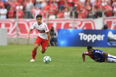 CURITIBA (PR), 2/12/2018: O meia argentino Martín Sarrafiore faz sua estreia no time principal do Inter, em jogo contra o Paraná válido pela 38ª rodada do Brasileirão.