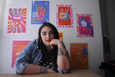  CAXIAS DO SUL, RS, BRASIL 03/12/2018Marina Procházka, artista digital vai expor no Alouca Café. (Felipe Nyland/Agência RBS)