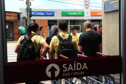  CAXIAS DO SUL, RS, BRASIL. 06/12/2018.Falta de pagamento raio X aroporto  Hugo Cantergiani. Operação padrão. (Antonio Valiente/Ag~encia RBS)