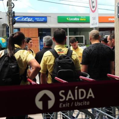  CAXIAS DO SUL, RS, BRASIL. 06/12/2018.Falta de pagamento raio X aroporto  Hugo Cantergiani. Operação padrão. (Antonio Valiente/Ag~encia RBS)