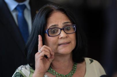 Brazilian future Minister of Women, Family and Human Rights Damares Alves speaks after being appointed by Brazilian President-elect Jair Bolsonaro in Brasilia on December 6, 2018. (Photo by Sergio LIMA / AFP)